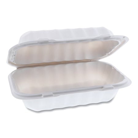 Pactiv SmartLock Microwavable Hinged Lid Containers, 9x6x3, Wht, PK270 YCN809610000